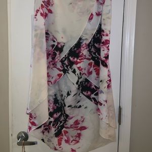 DKNY Floral High Low Skirt. Size 4